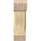 Ekena Millwork Traditional Slat Rough Sawn Bracket w/ Offset Brace, Douglas Fir, 8"W x 18"D x 26"H BKT0806X18X26TRA06RDF - alternate 4